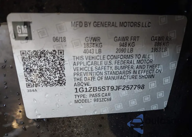 1G1ZB5ST9JF257798: 43658989