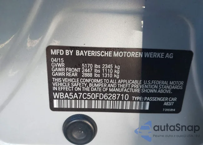 WBA5A7C50FD628710: 43660701