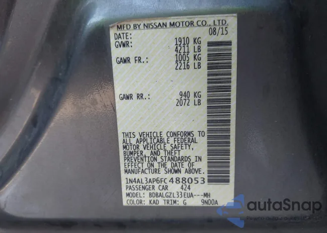 1N4AL3AP6FC488053: 43660711