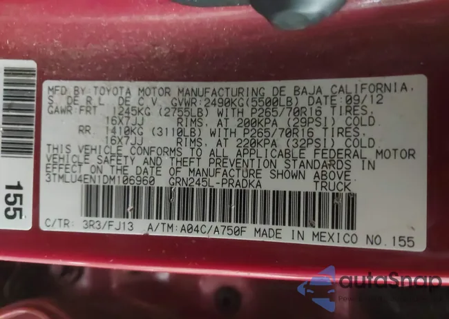 3TMLU4EN1DM106960: 43659906