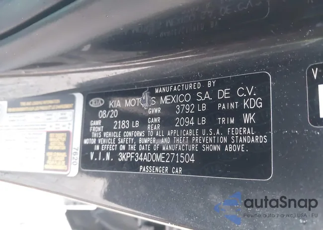 3KPF34AD0ME271504: 43660111