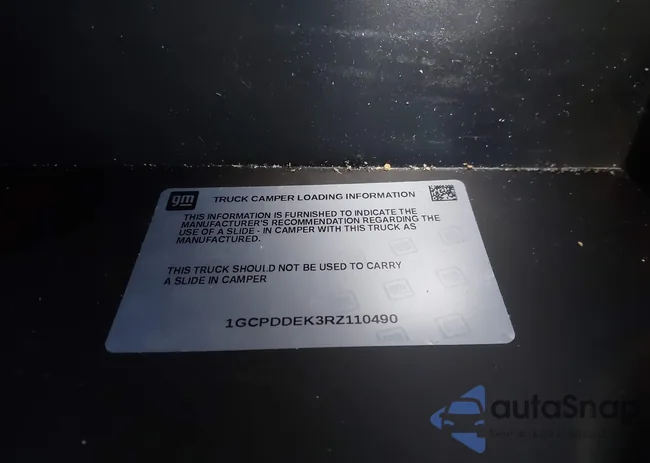 1GCPDDEK3RZ110490: 43661223