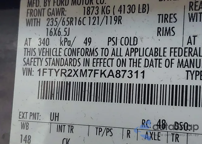 1FTYR2XM7FKA87311: 43661265