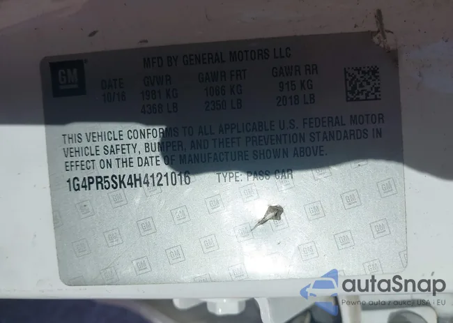1G4PR5SK4H4121016: 43661370