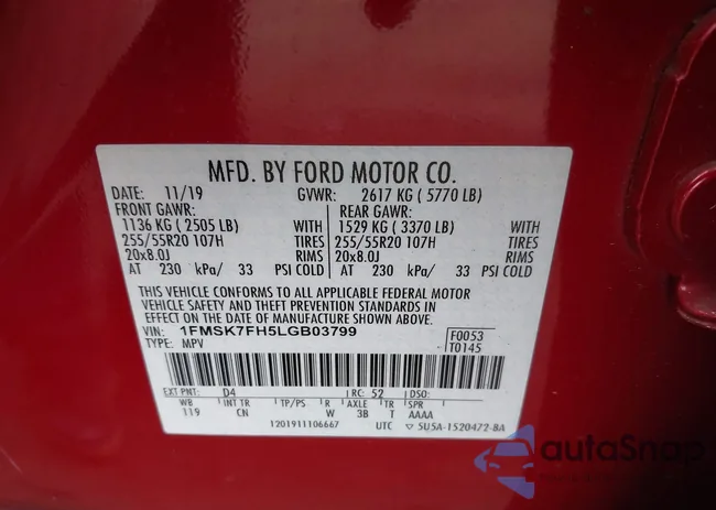 1FMSK7FH5LGB03799: 43661384