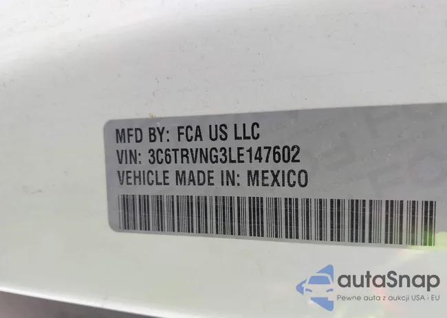 3C6TRVNG3LE147602: 43661442