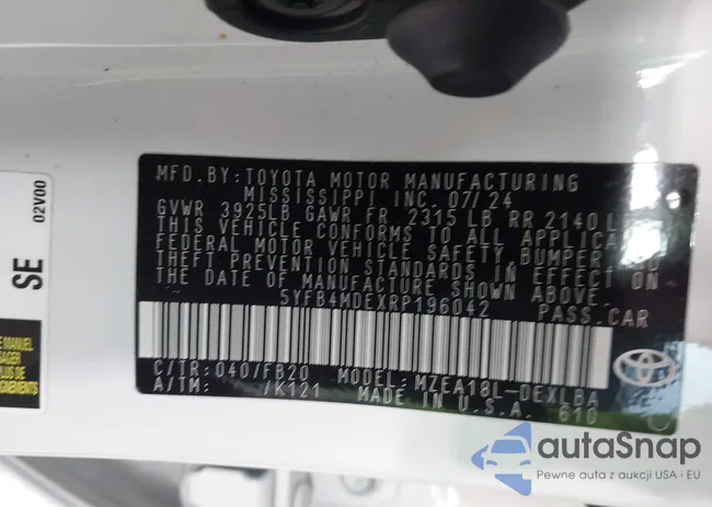 5YFB4MDEXRP196042: 43661569