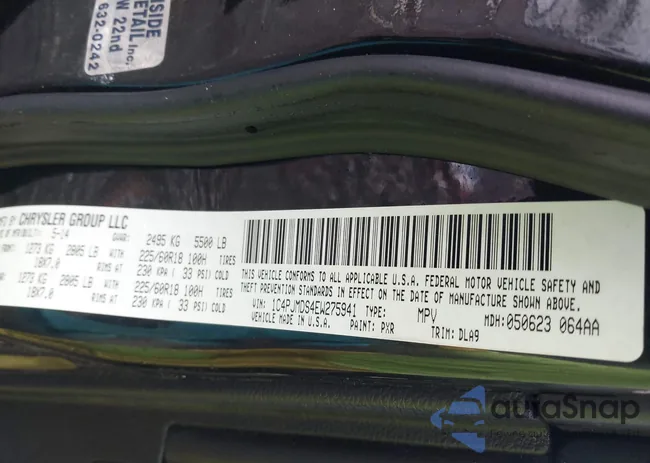 1C4PJMDS4EW275941: 43661585