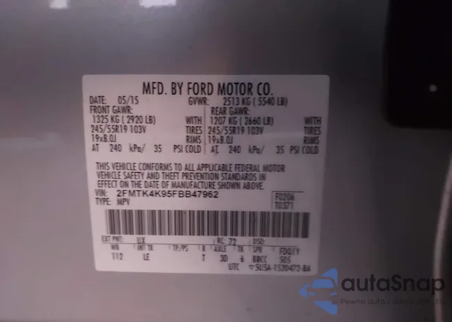 2FMTK4K95FBB47962: 43661707