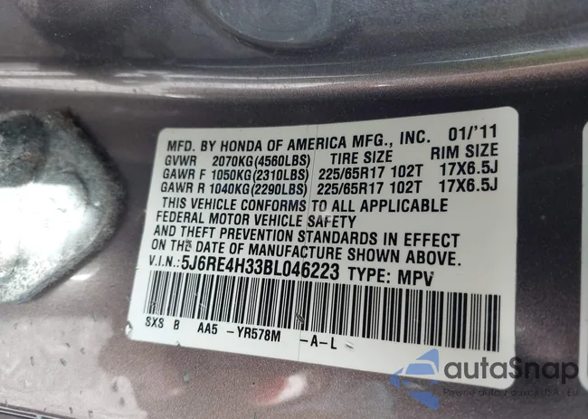 5J6RE4H33BL046223: 43661747