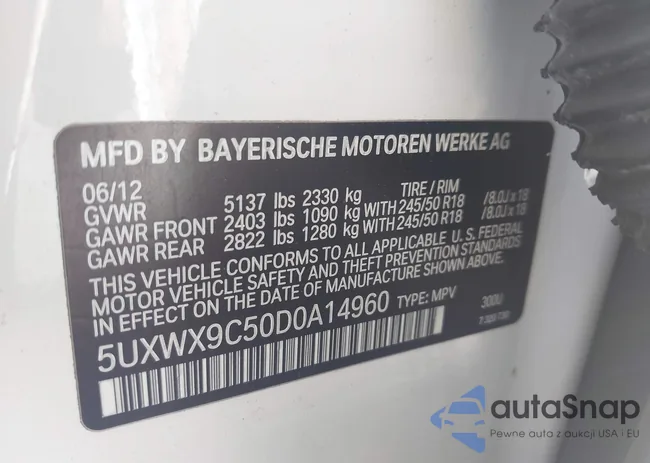 5UXWX9C50D0A14960: 43661758