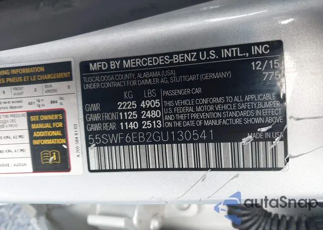 55SWF6EB2GU130541: 43660907