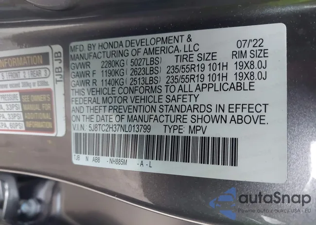 5J8TC2H37NL013799: 43661085