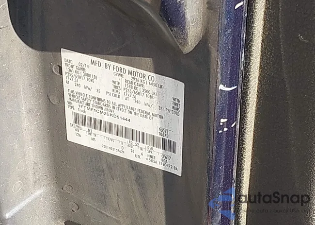 1FTMF1CM2EKD51444: 43662487