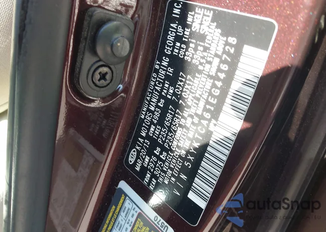 5XYKTCA61EG446728: 43662574