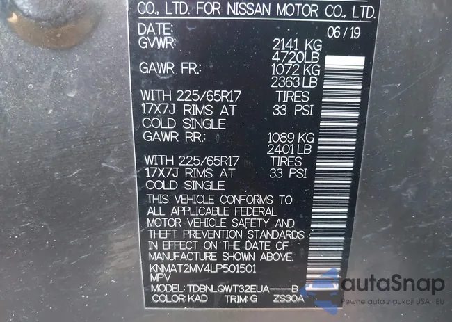 KNMAT2MV4LP501501: 43662698