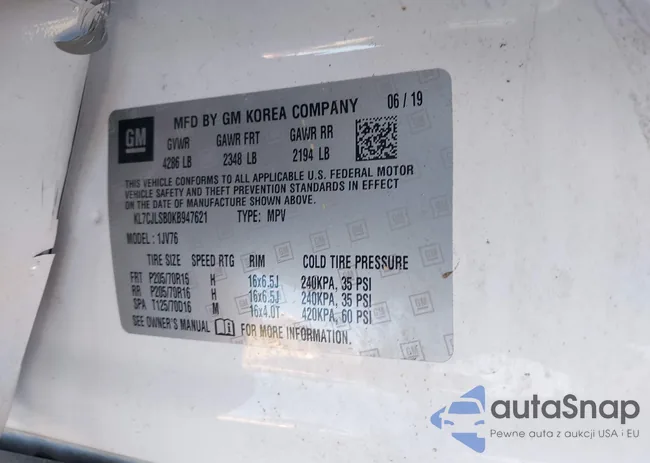 KL7CJLSB0KB947621: 43661779