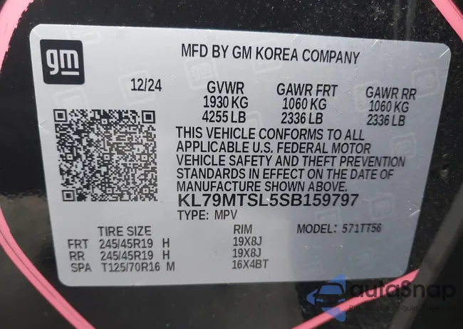 KL79MTSL5SB159797: 43661953