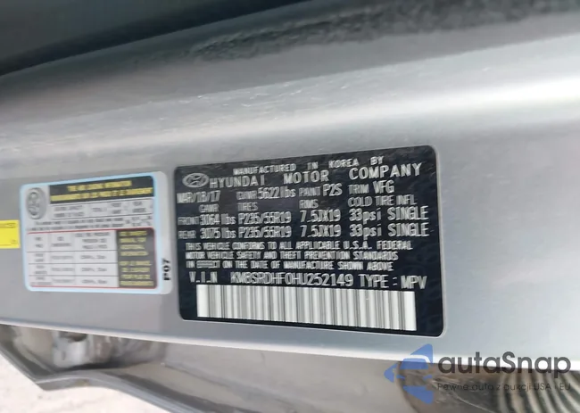 KM8SRDHF0HU252149: 43663318