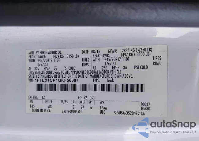 1FTEX1CP1GKF56087: 43663368