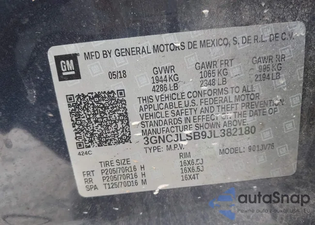 3GNCJLSB9JL382180: 43663576