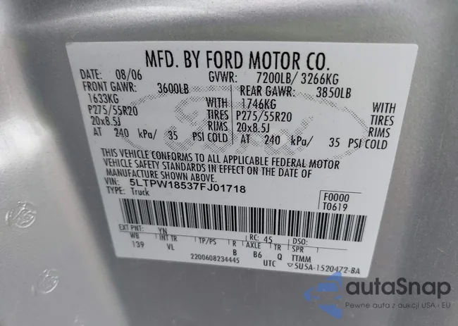 5LTPW18537FJ01718: 43663601