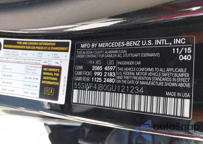 55SWF4JB0GU121234: 43664184