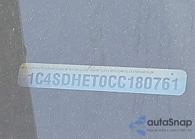 1C4SDHET0CC180761: 43664388