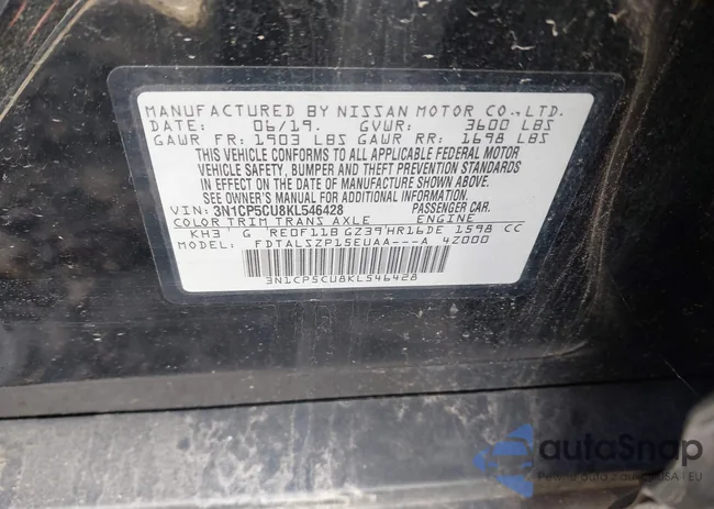 3N1CP5CU8KL546428: 43664571