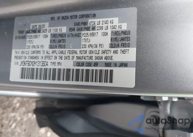 JM3KFBCM2M1313804: 43664645