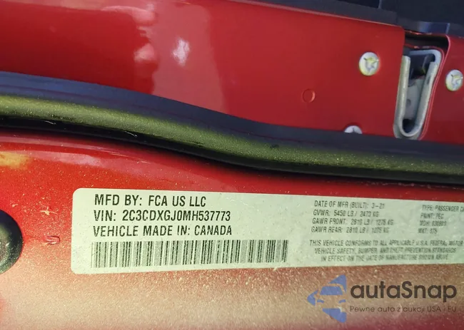 2C3CDXGJ0MH537773: 43663801