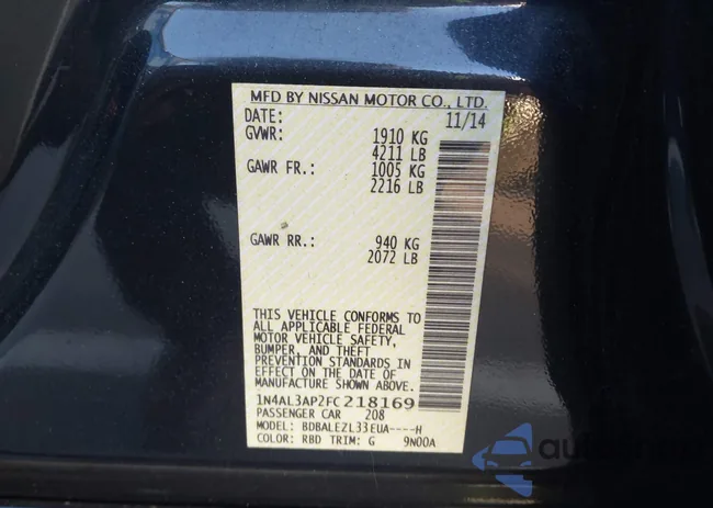 1N4AL3AP2FC218169: 43665310