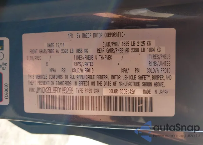 JM1CW2BL8F0185258: 43665412