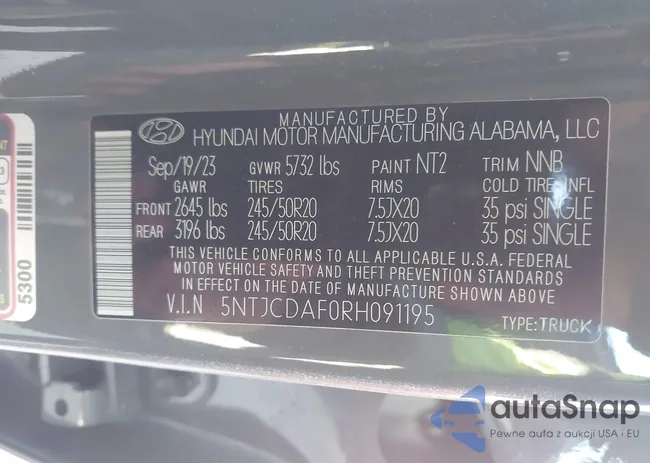 5NTJCDAF0RH091195: 43665435