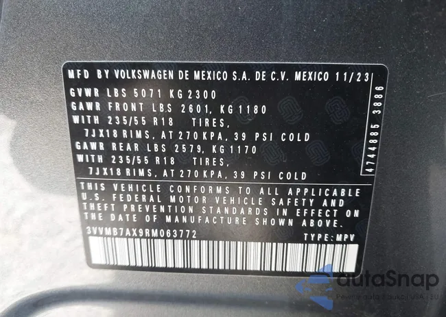 3VVMB7AX9RM063772: 43665592