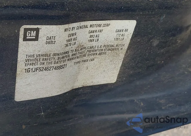 1G1JF524627488521: 43665633