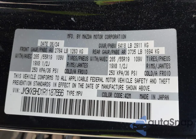 JM3KKBHD1R1187656: 43665634