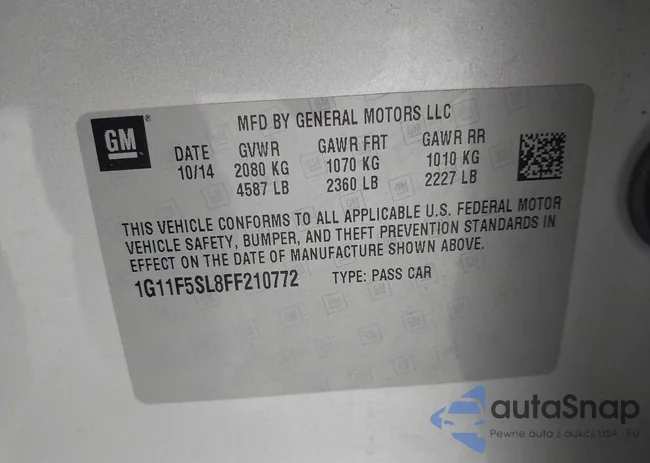 1G11F5SL8FF210772: 43664804