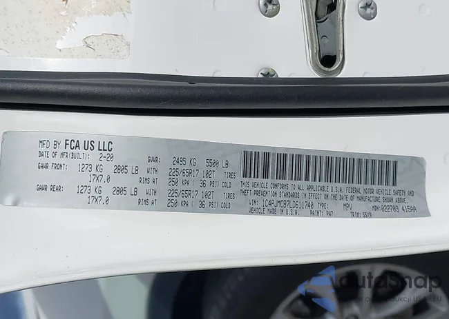 1C4PJMCB7LD611740: 43665115