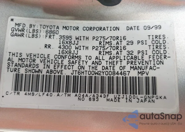 JT6HT00W2Y0084467: 43665167