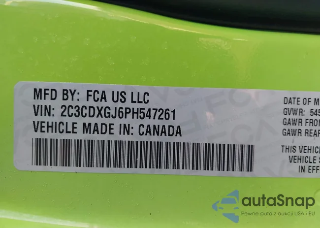 2C3CDXGJ6PH547261: 43666258