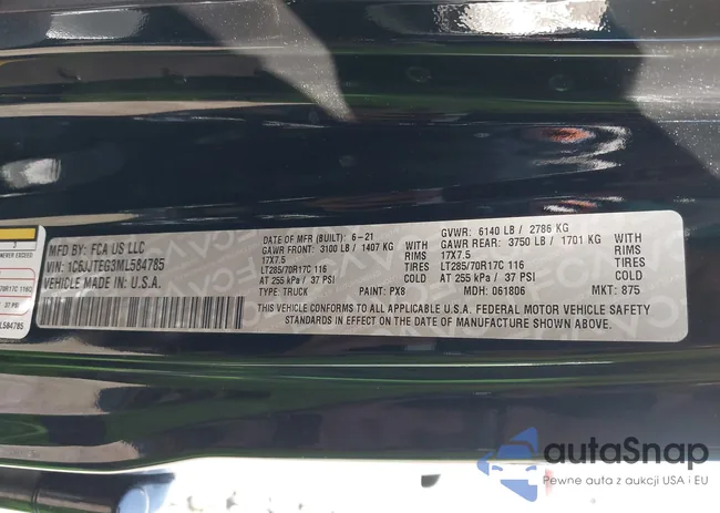 1C6JJTEG3ML584785: 43666357