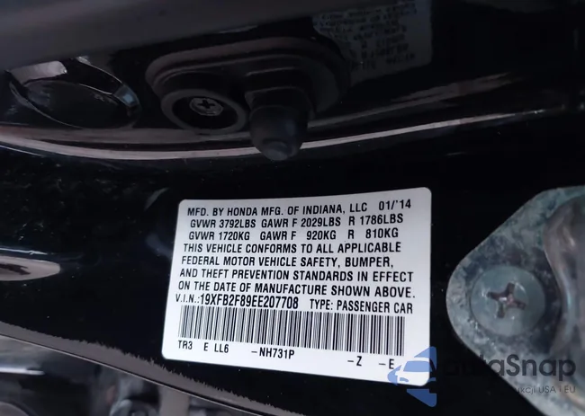 19XFB2F89EE207708: 43666521