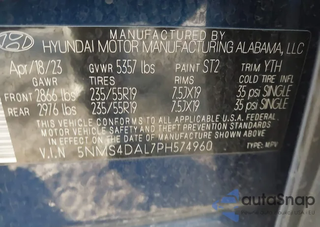 5NMS4DAL7PH574960: 43665971