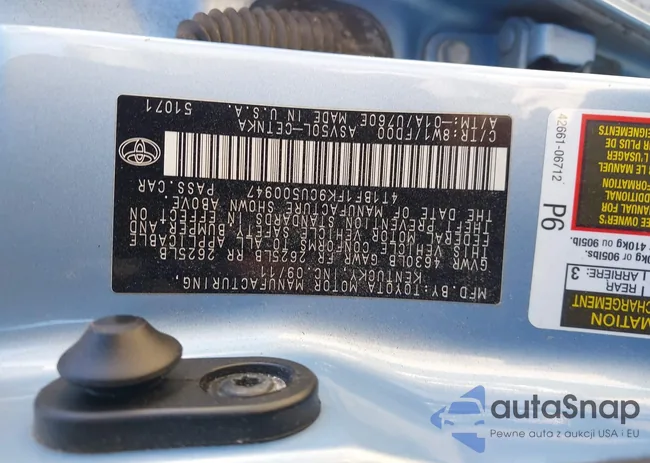 4T1BF1FK9CU500947: 43667199