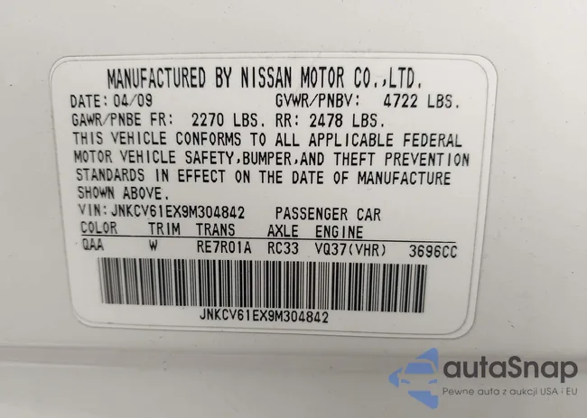 JNKCV61EX9M304842: 43668311