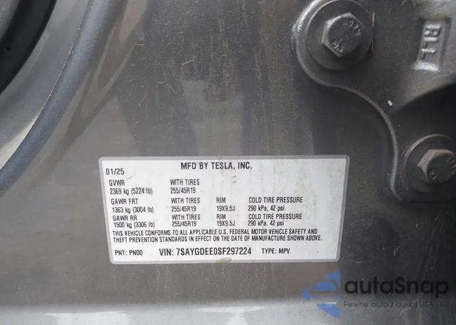 7SAYGDEE0SF297224: 43668326