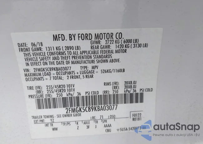 2FMGK5C89KBA03077: 43668517