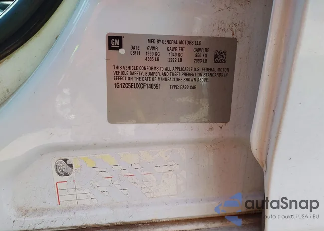 1G1ZC5EUXCF140591: 43668613