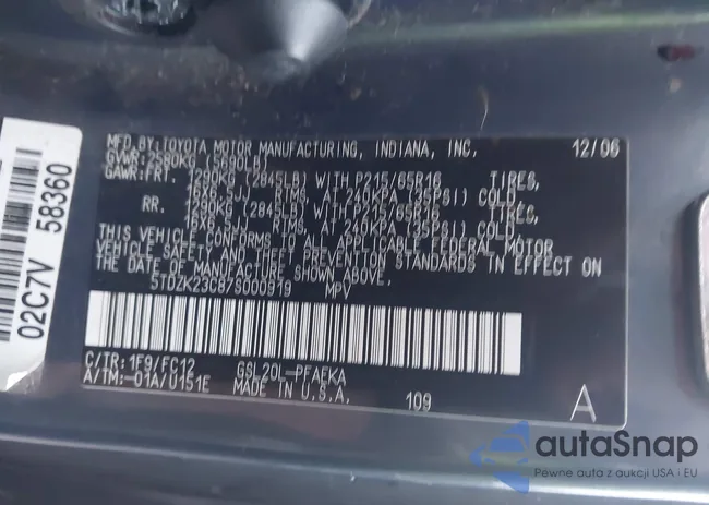 5TDZK23C87S000919: 43668674